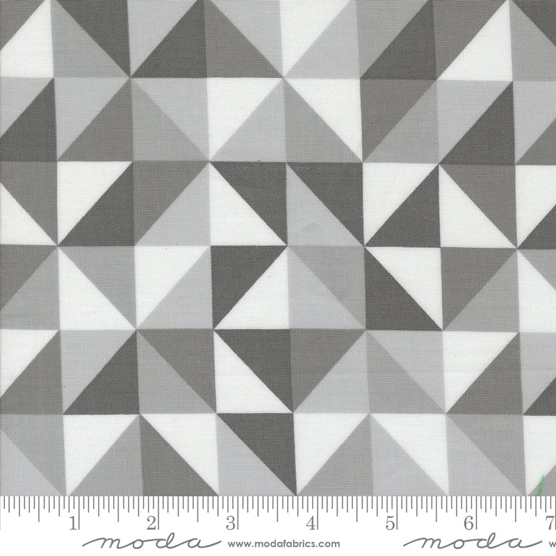 V & Co Color Crush Prism Geometric Silver Fabric