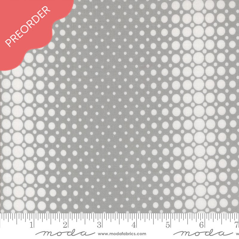 V & Co Color Crush Vibes Dots Silver Fabric