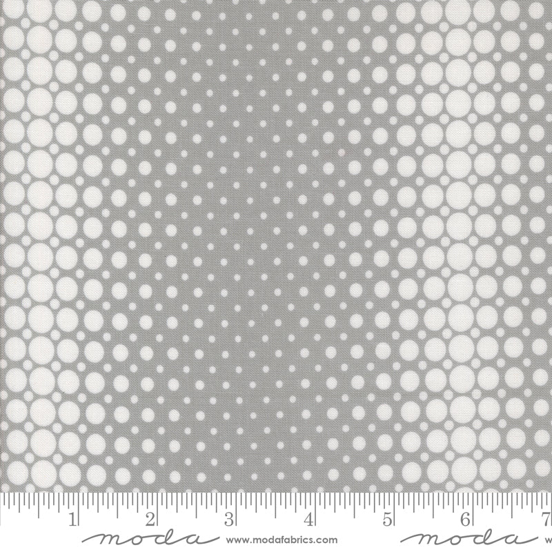 V & Co Color Crush Vibes Dots Silver Fabric