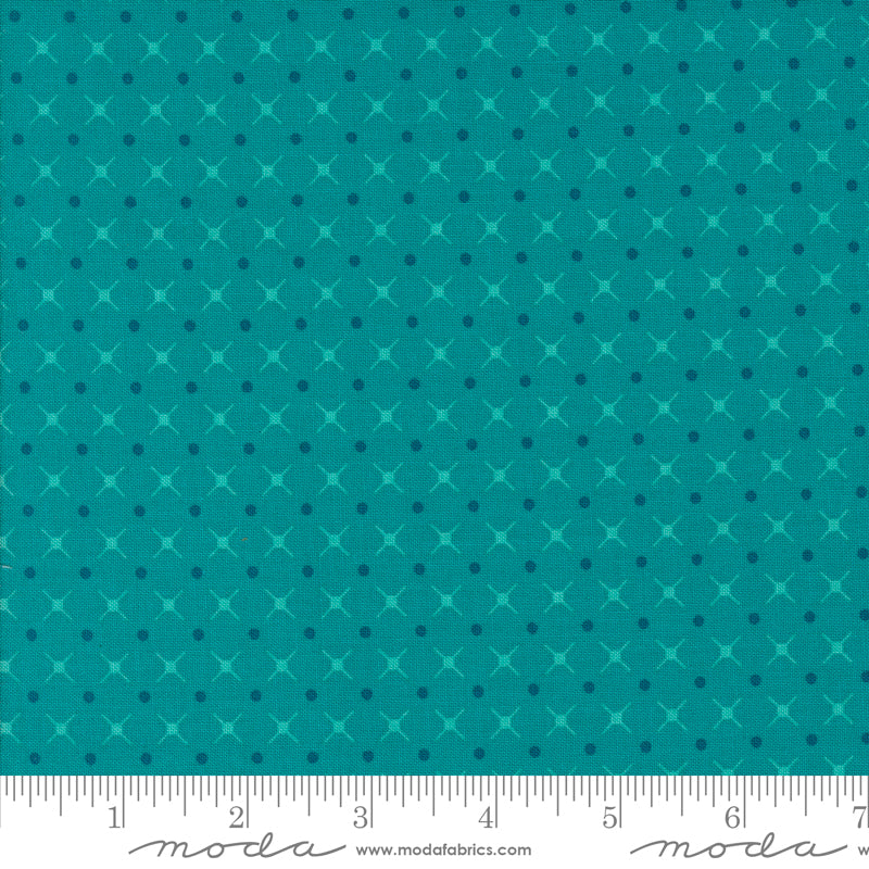 V & Co Color Crush X and O Turquoise Fabric