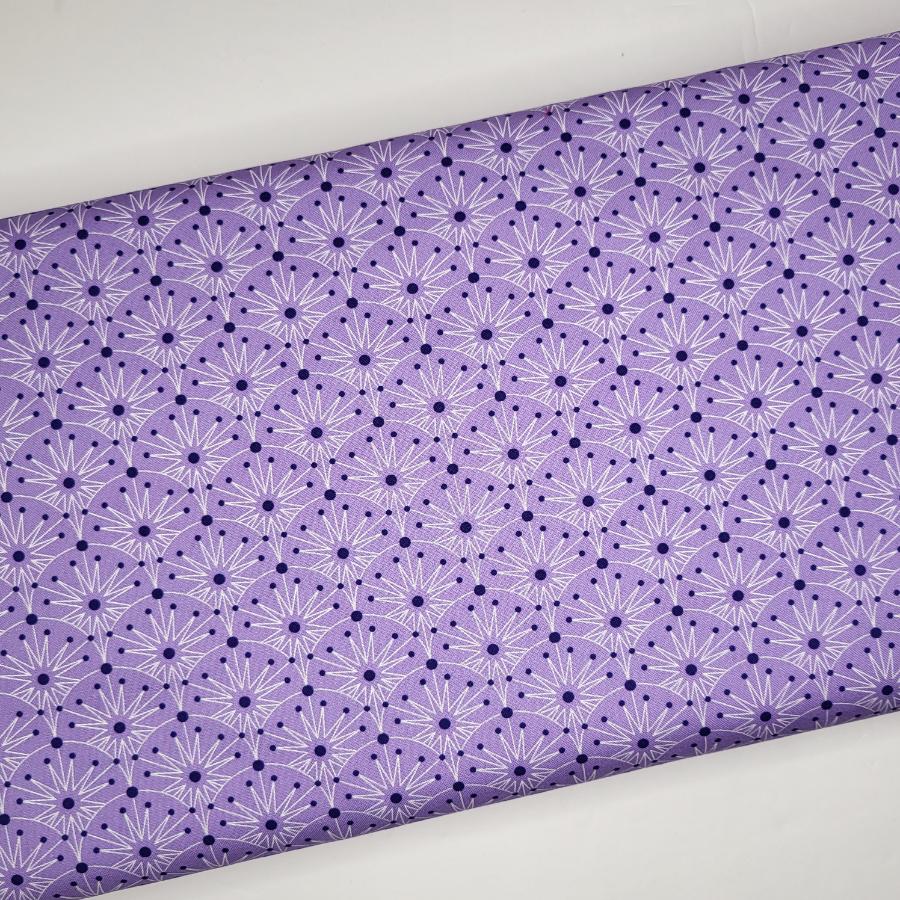 Giucy Giuce Deco Frost Winter Clamshells Purple Haze Fabric