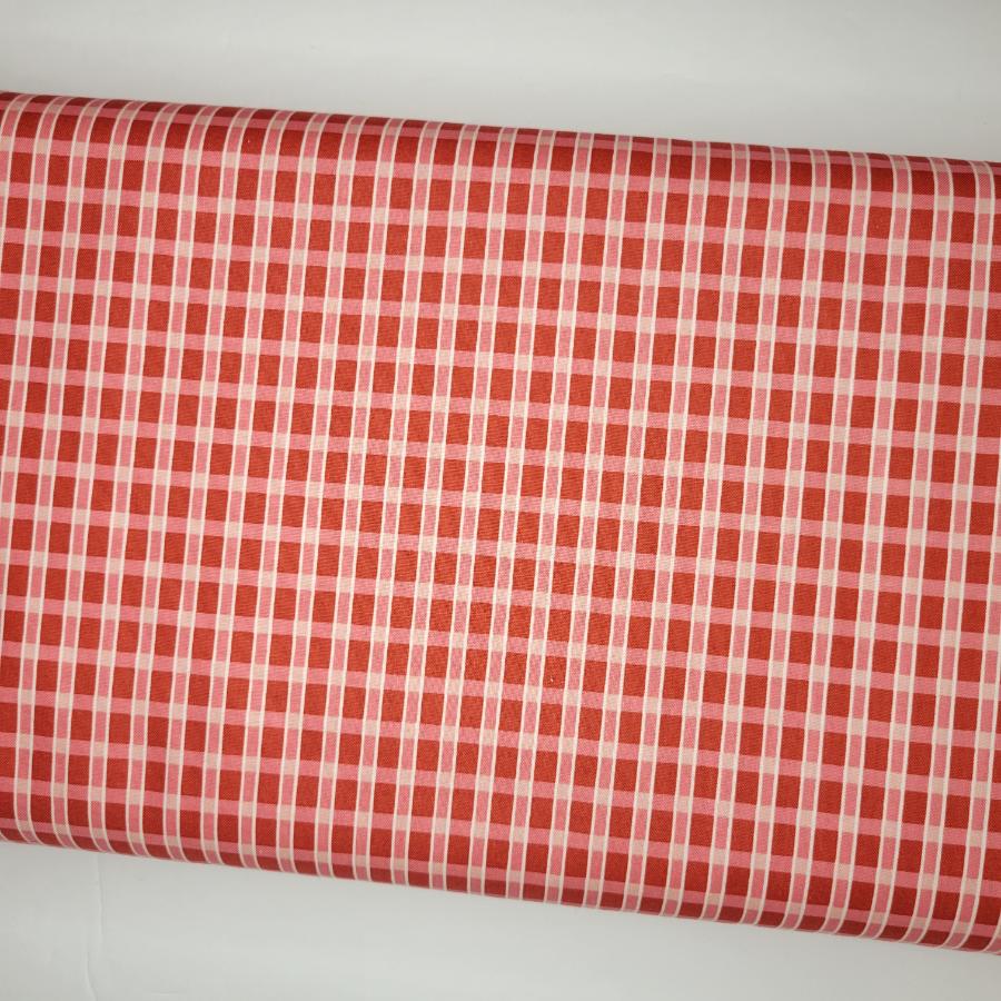 Lori Holt Hometown Holiday Plaid Schoolhouse Red Fabric