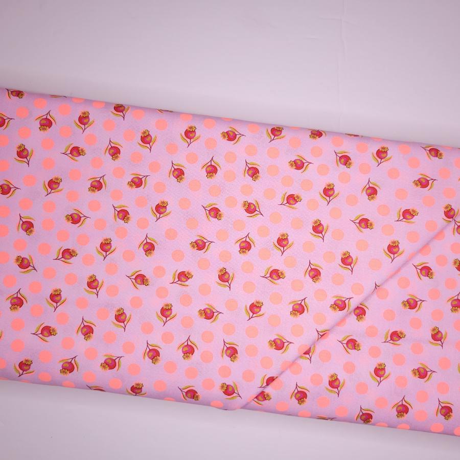 Tula Pink Untamed Impending Bloom Lunar Orange Fabric