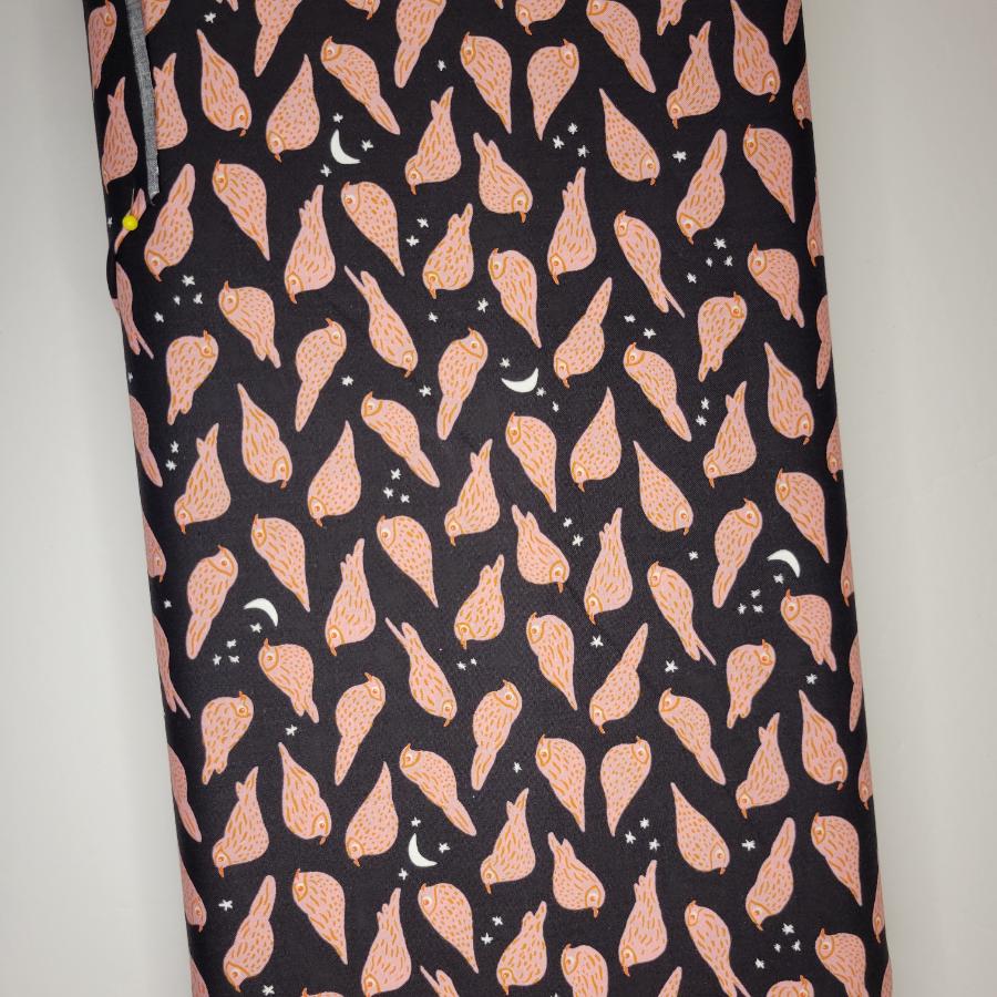 Ruby Star Society Bird is the Word Whippoorwill Soft Black Fabric