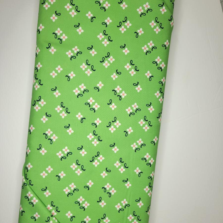 Denyse Schmidt Pretty Things Felicity Lawn Green Floral Fabric