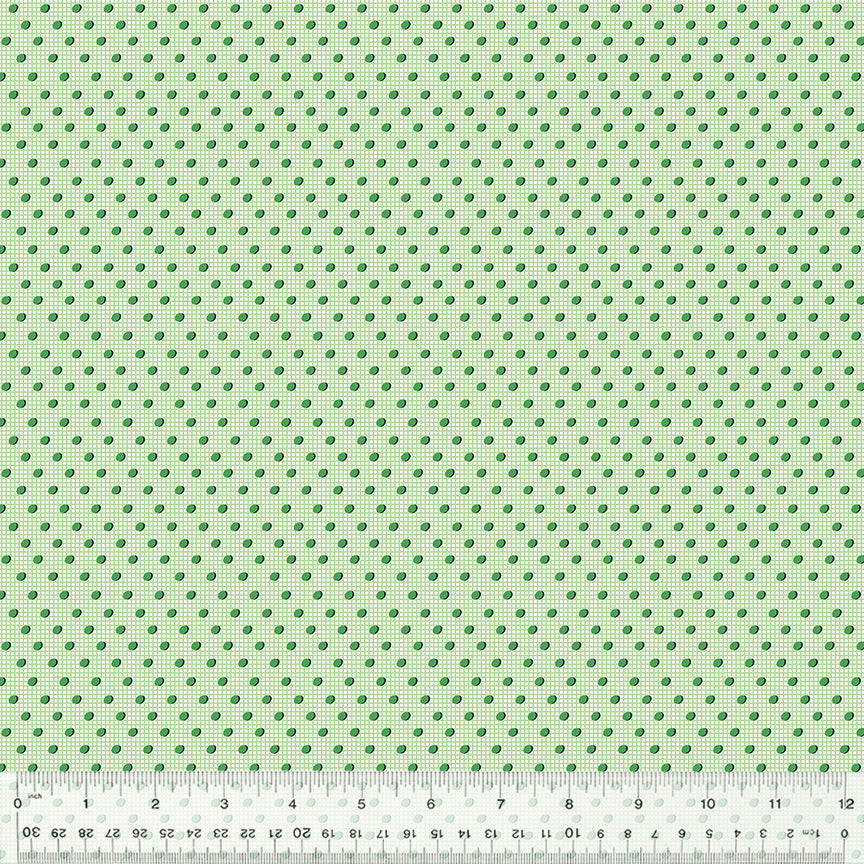 Denyse Schmidt Pretty Things Dot Texture Green Fabric