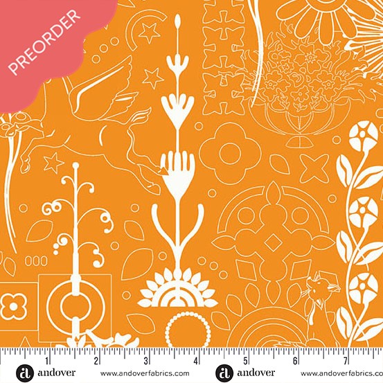 Alison Glass Sunprint 2025 Cameo Retriever Orange Fabric