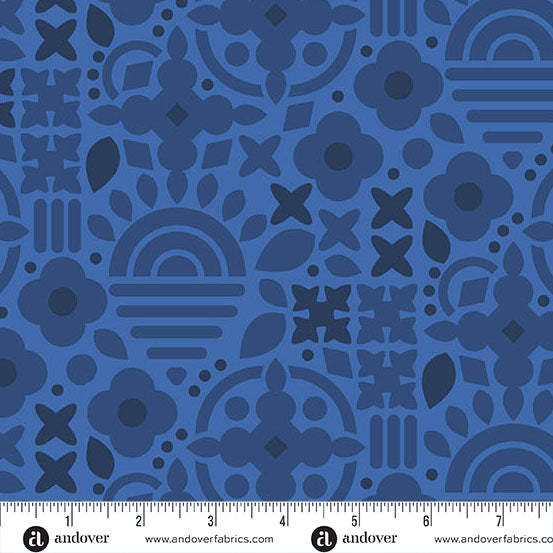 Alison Glass Sunprint 2025 This and That Navy Blue Fabric