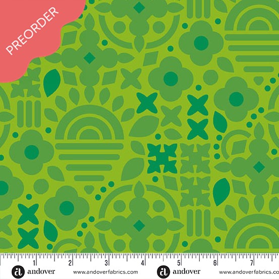 Alison Glass Sunprint 2025 This and That Frog Green Fabric