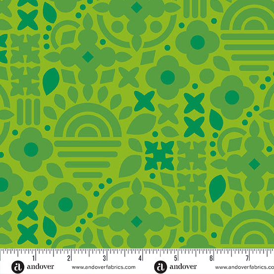 Alison Glass Sunprint 2025 This and That Frog Green Fabric