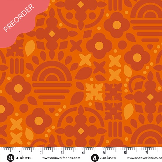 Alison Glass Sunprint 2025 This and That Fox Orange Fabric