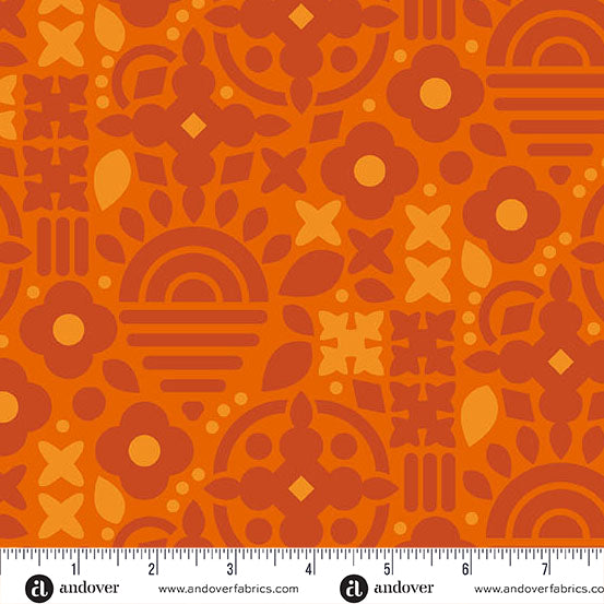 Alison Glass Sunprint 2025 This and That Fox Orange Fabric