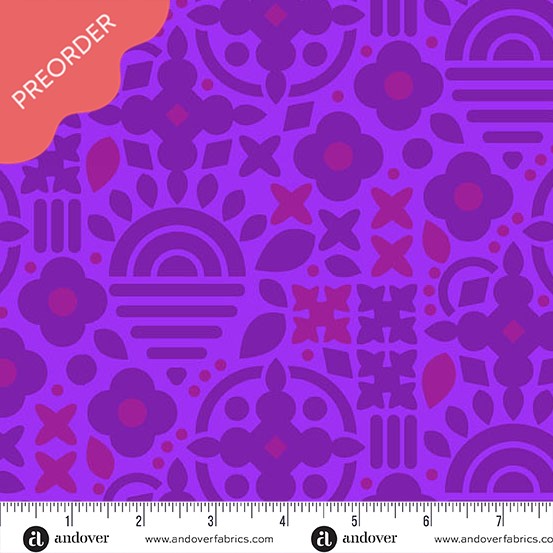 Alison Glass Sunprint 2025 This and That Urchin Purple Fabric