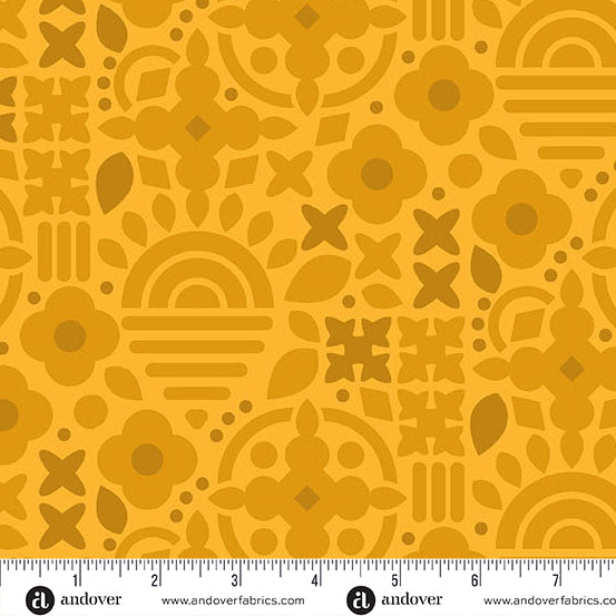 Alison Glass Sunprint 2025 This and That Marigold Yellow Fabric