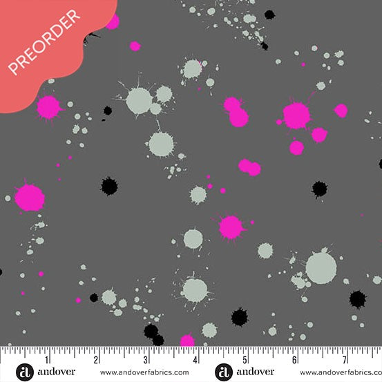 Giucy Giuce 40 Splatter Dayglo Gray Fabric