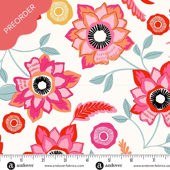 Stephanie Organes Memories Unfold Mayflower Off White Fabric