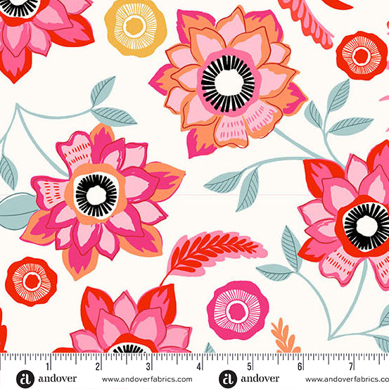 Stephanie Organes Memories Unfold Mayflower Off White Fabric