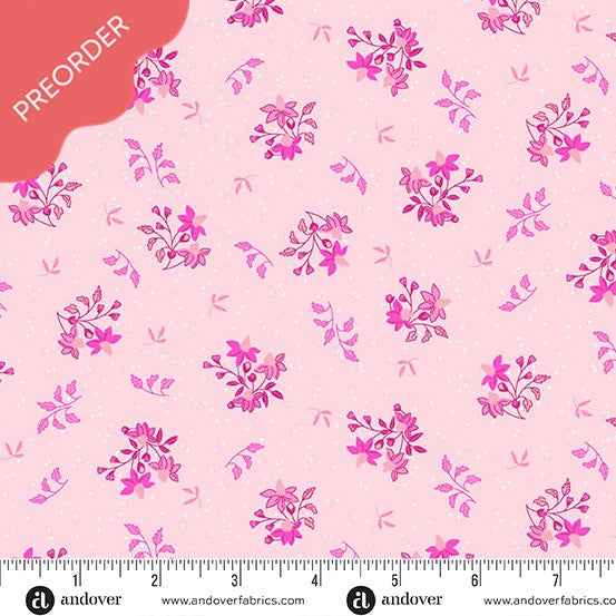 Stephanie Organes Memories Unfold Echinacea Pink Fabric