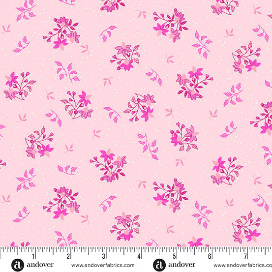 Stephanie Organes Memories Unfold Echinacea Pink Fabric