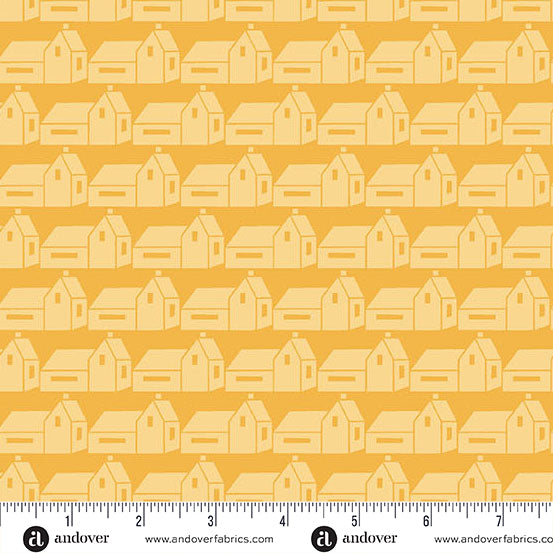 Stephanie Organes Memories Unfold Rockport Saffron Fabric