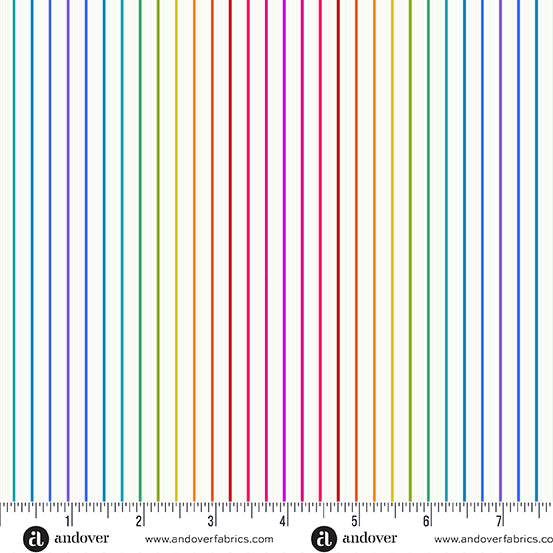 Alison Glass Color Wheel Spectrum Stripe Day Fabric