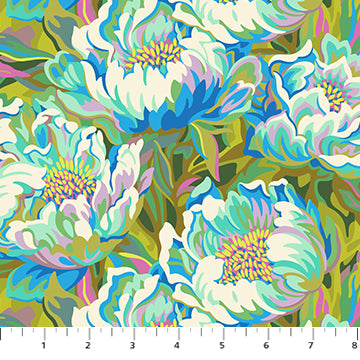 Heather Bailey Full Bloom Joy in Blue Floral Fabric