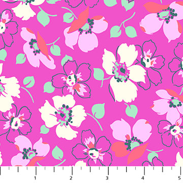 Heather Bailey Full Bloom Grace Violet Purple Fabric