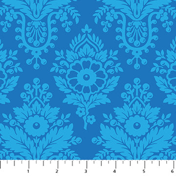 Heather Bailey Full Bloom Lulu Blue Fabric