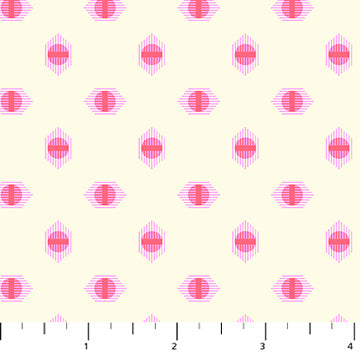 Heather Bailey Full Bloom Dot Coral Fabric