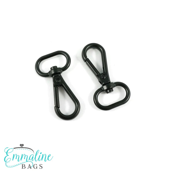 Emmaline Bags Swivel Snap Hook 3/4 Matte Black Set of 2 – Mashe Modern  Fabric and Quilting
