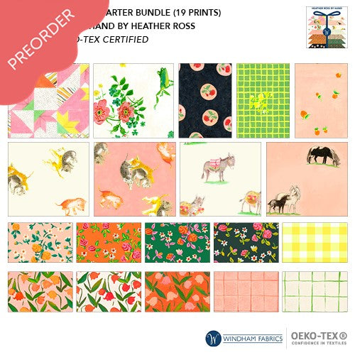 Heather Ross Heather Ross By Hand Fat Quarter Fabric Bundle 19 Prints