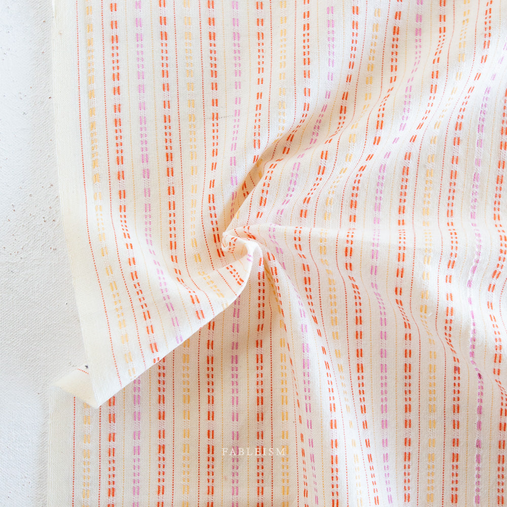 Golden Hour Flick Stitch in Wild Woven Fabric