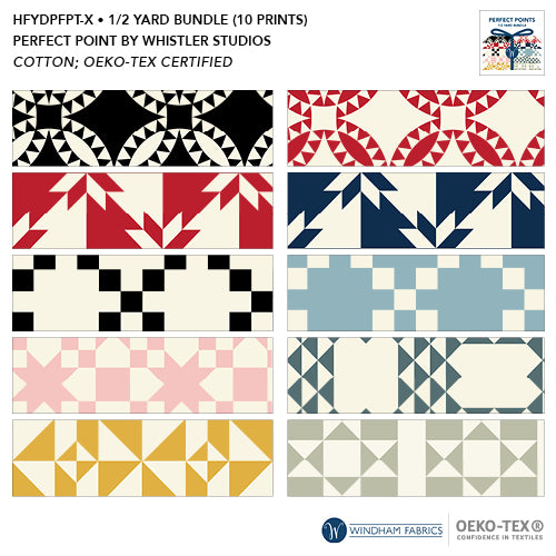 Whistler Studios Perfect Points Fabric Bundle 10 Prints
