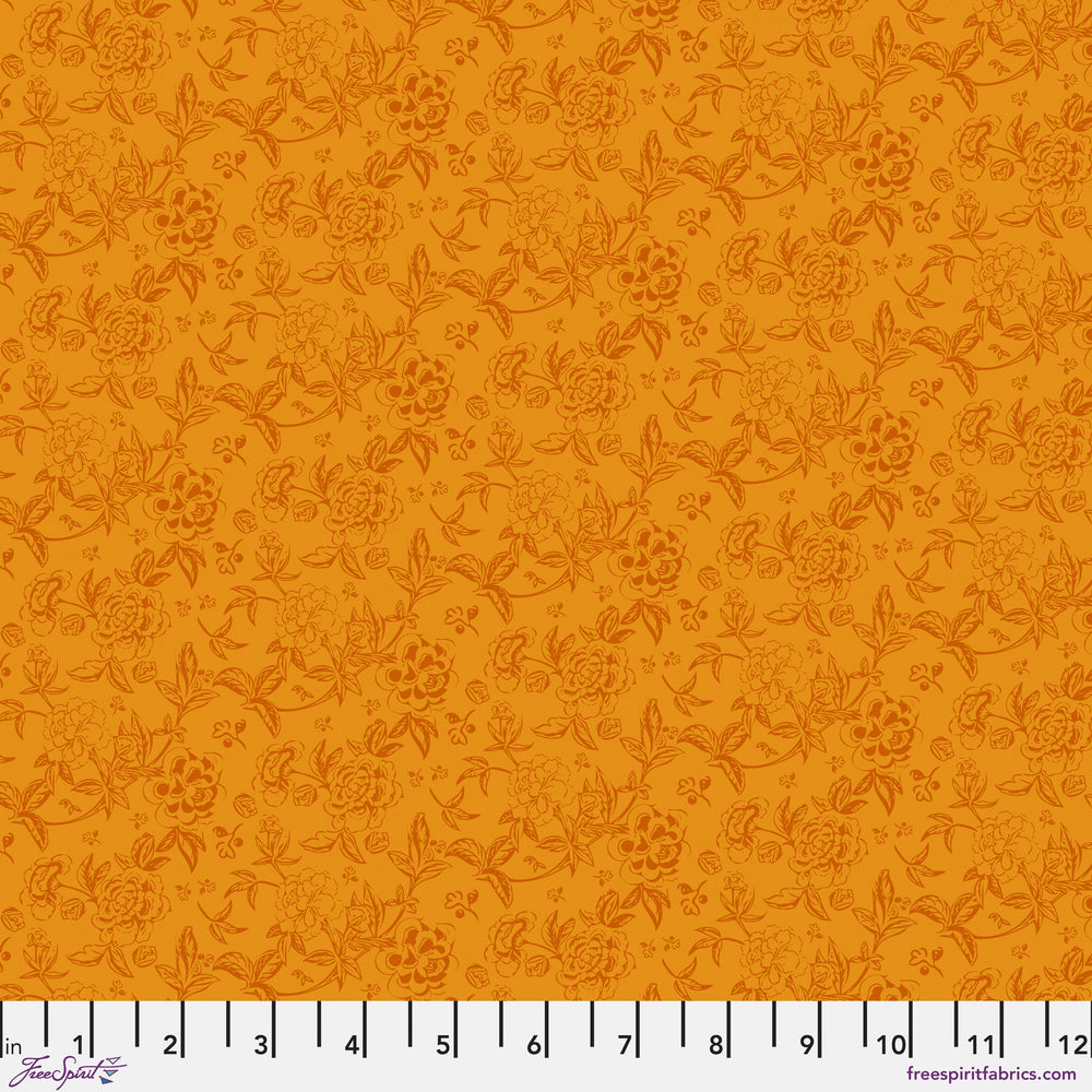 Sew Kind of Wonderful Vintage Cloth Honey Chateau Fabric