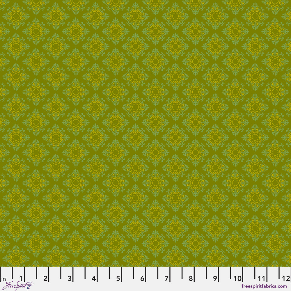 Sew Kind of Wonderful Vintage Cloth Moss Vondel Fabric