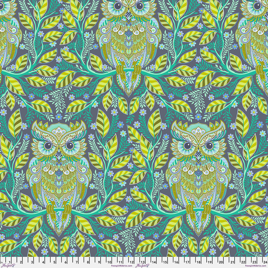 Tula Pink Full Moon Forest II Hootie Patootie Starlight Fabric