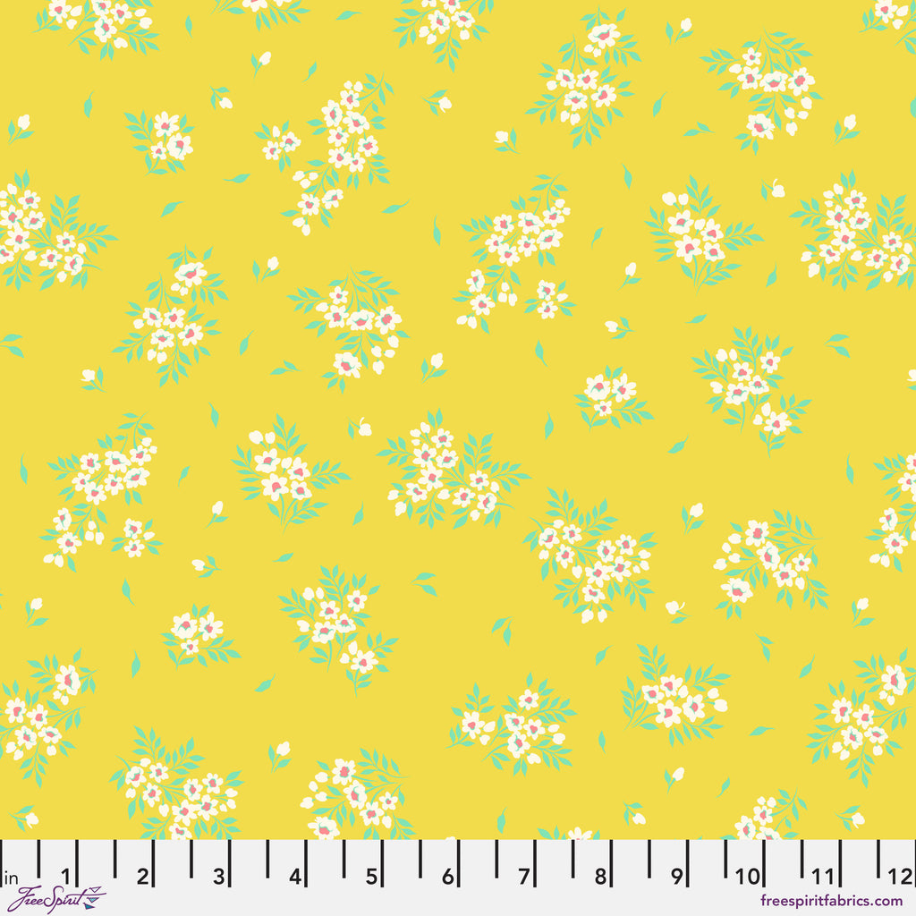 Tula Pink True Colors 2025 What a Ditz Buttercup Yellow Fabric