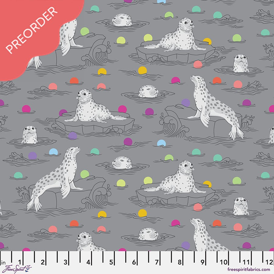 Tula Pink Graywork Seal the Deal Shadow Fabric