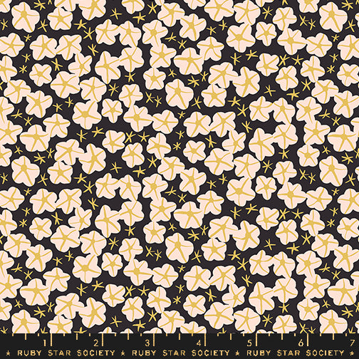 Ruby Star Society Bird is the Word Soft Black Floral Fabric