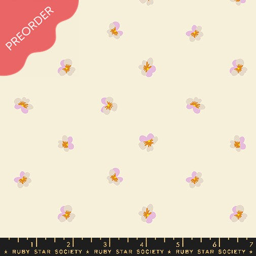 Ruby Star Society Bird is the Word Natural Cream Floral Fabric