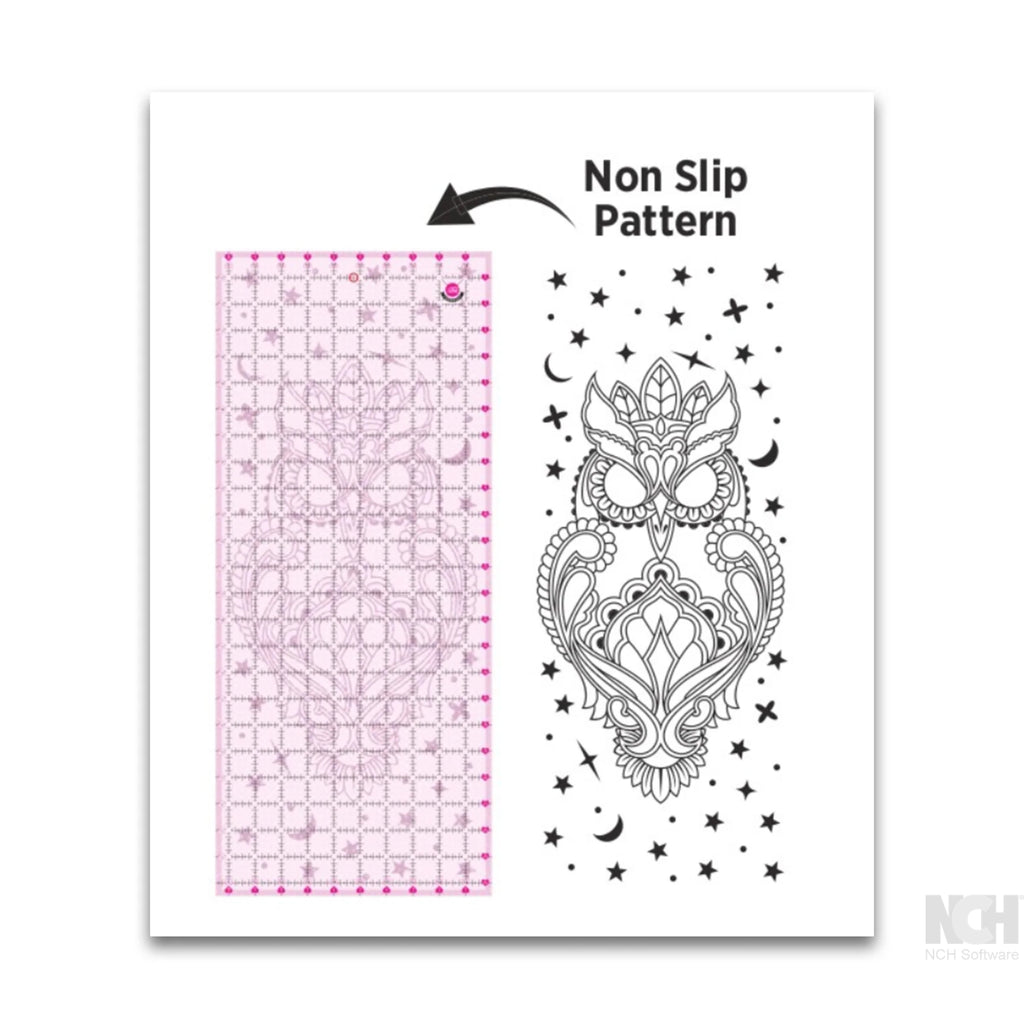 Tula Pink 10.5 x 24.5 inch Non Slip Owl Ruler