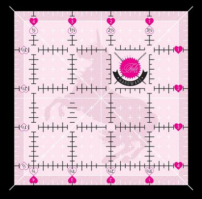 Tula Pink 4.5" x 4.5" Non-Slip Unicorn Ruler