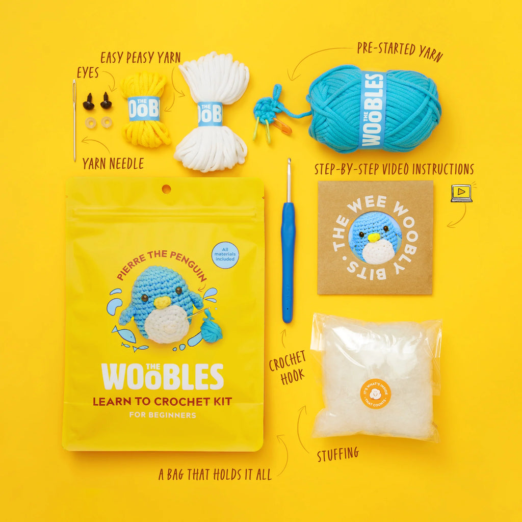 Penguin Crochet Kit for Beginners by The Woobles