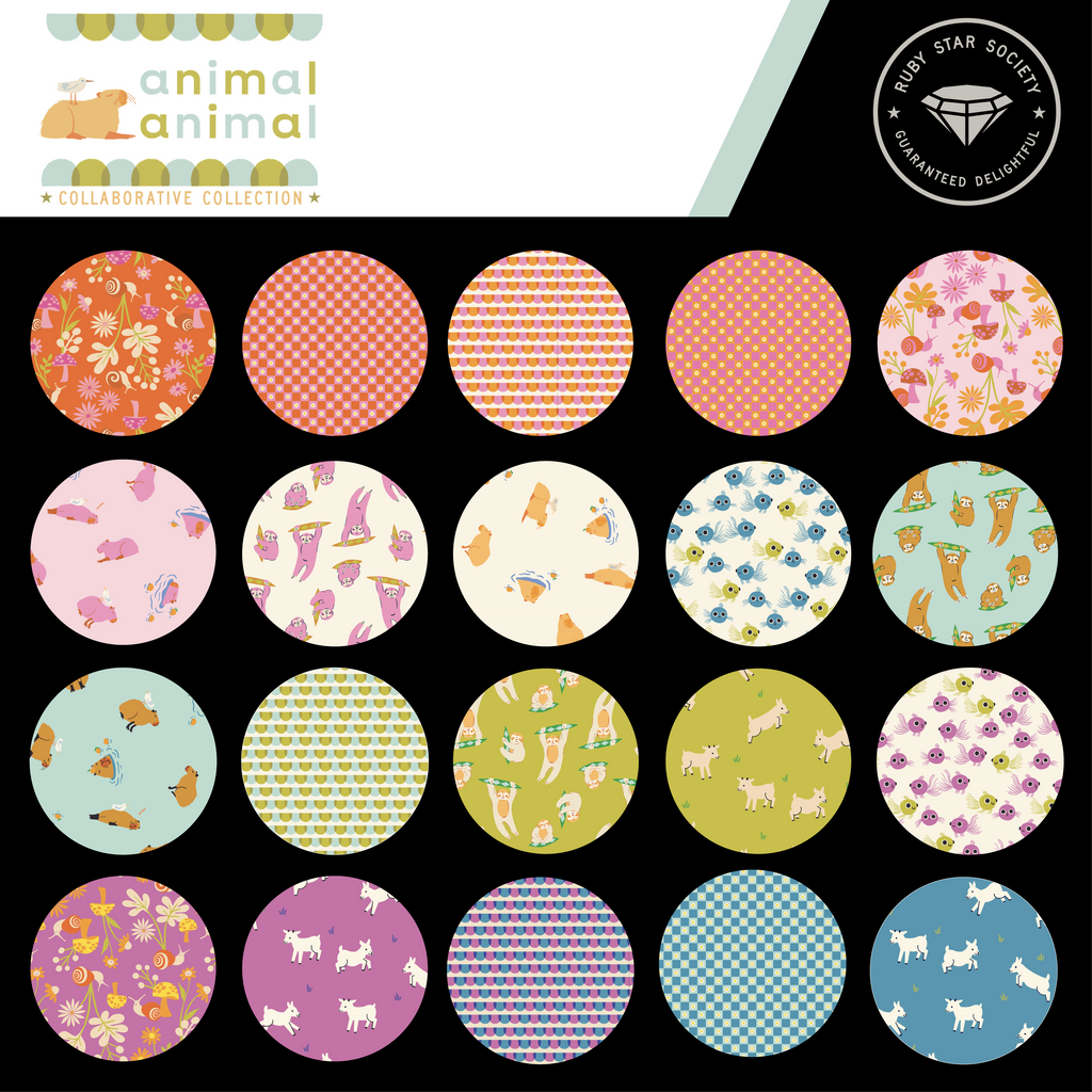 Ruby Star Society Animal Animal Fabric Bundle 21 Prints