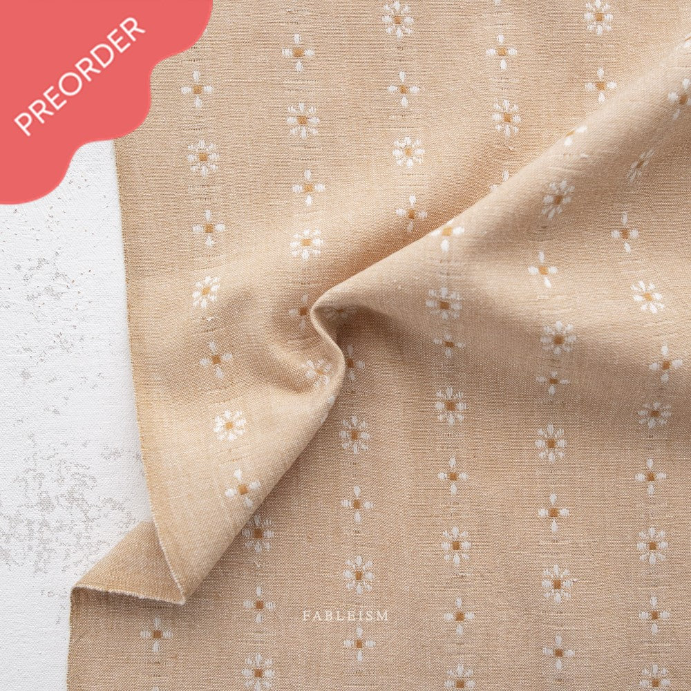 Fableism Daisy Woven Biscuit Cream Fabric