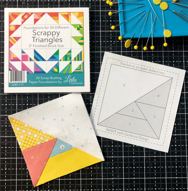 Scrappy Triangles 3" Foundation Paper Pad - 50 Different Triangle Patterns